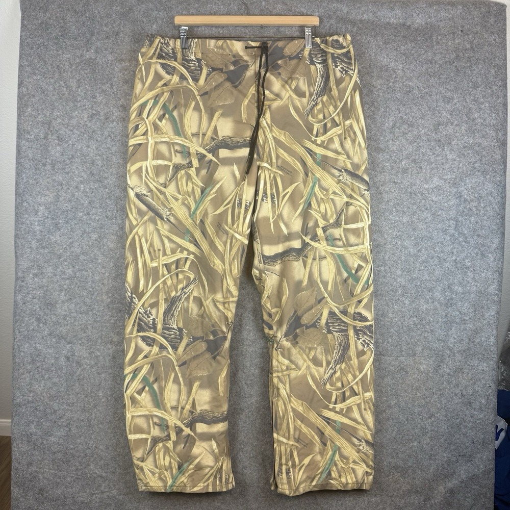 VTG 10X Camo GoreTex Pants Mens XL Advantage Wetlands Rain Wear Hunting USA Made
